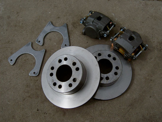 Ford 9 inch drum brake to disc brake conversion